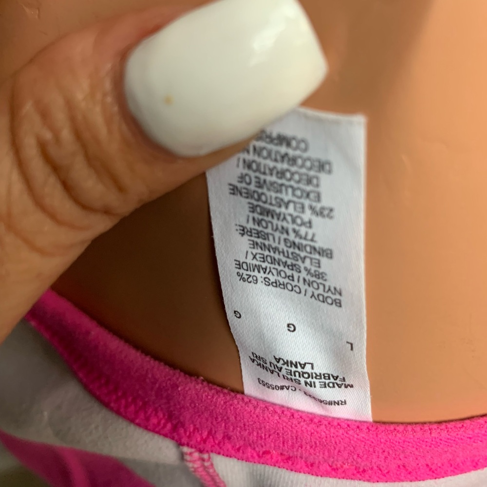 Women's Nike Pink Strappy Sports Bra size L - Picture 6 of 7